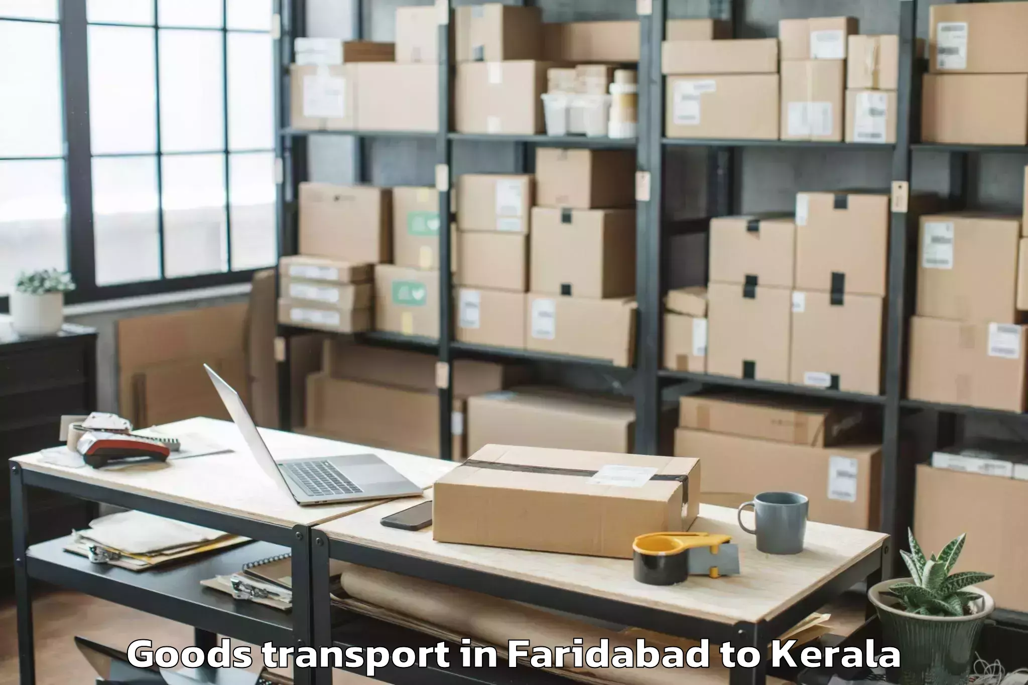 Leading Faridabad to Talipparamba Goods Transport Provider